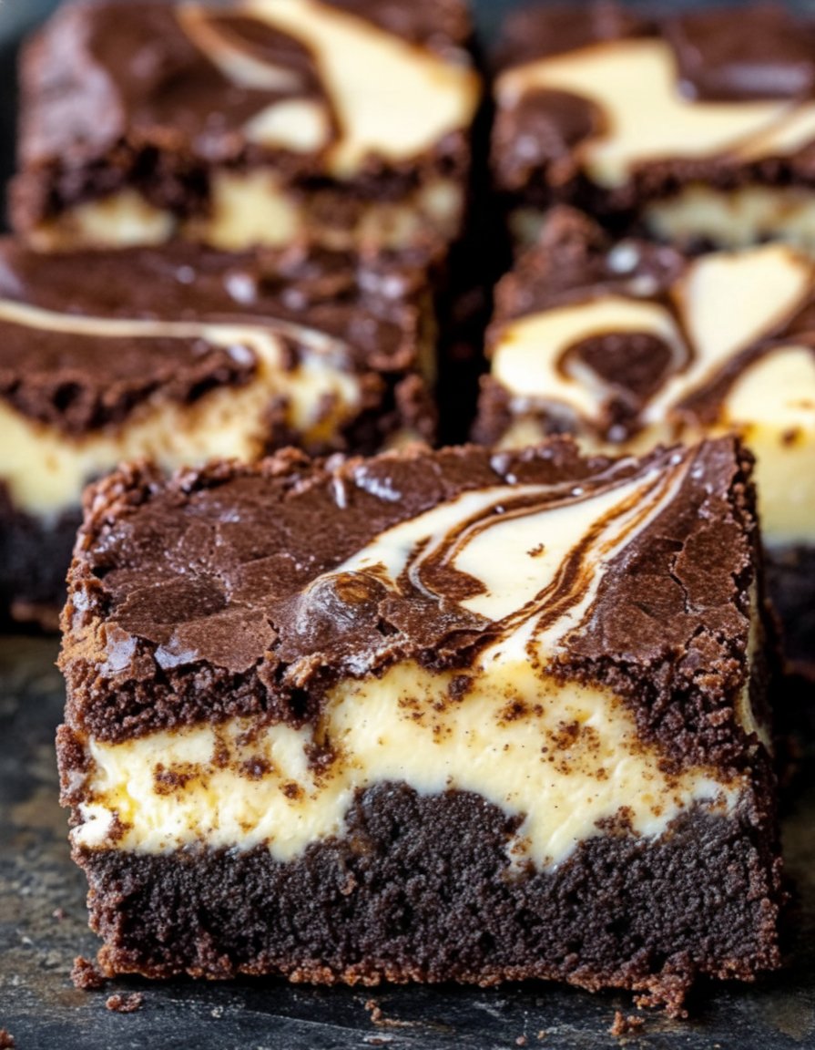 Cheesecake swirl brownies