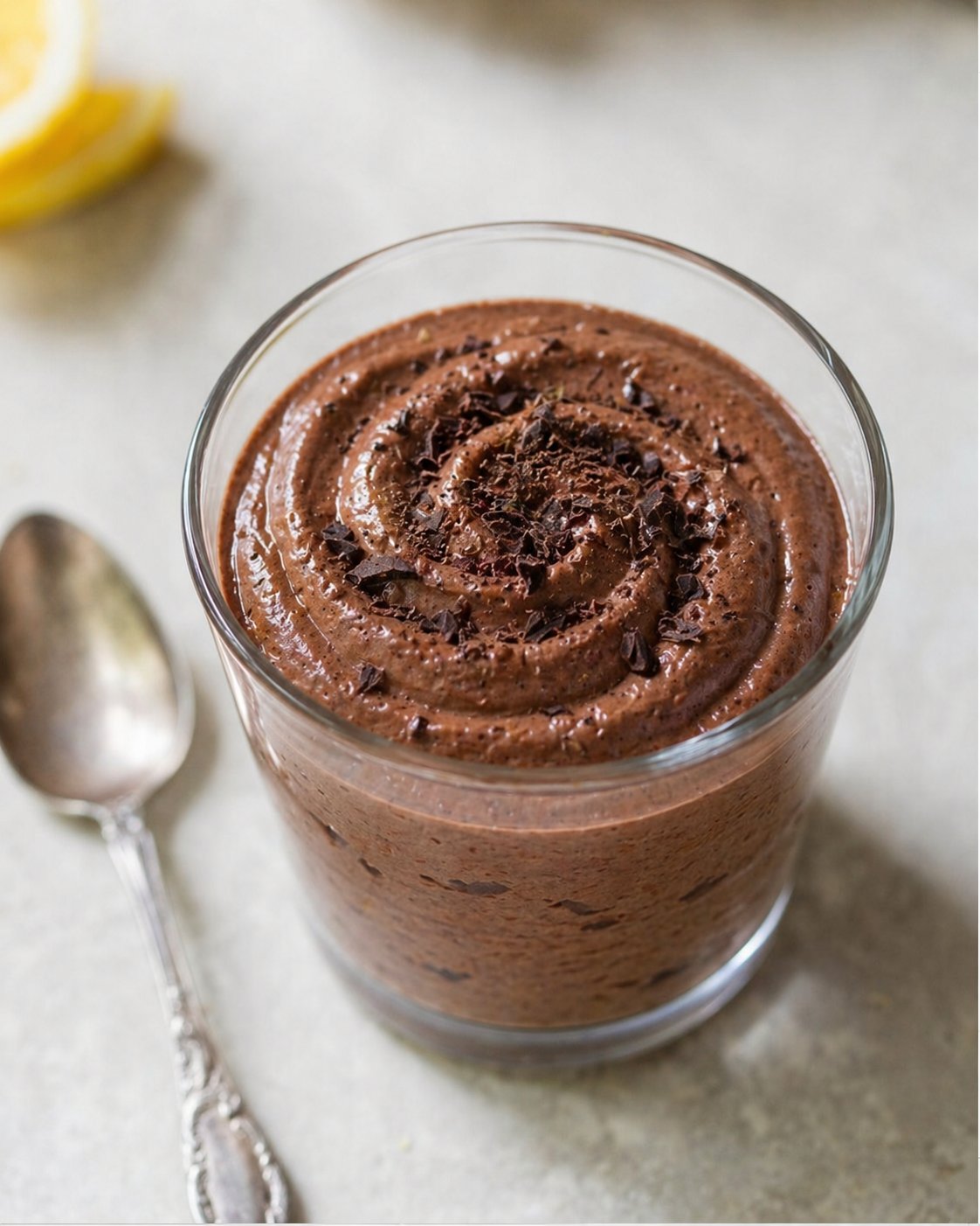 Chocolate mousse in a glass