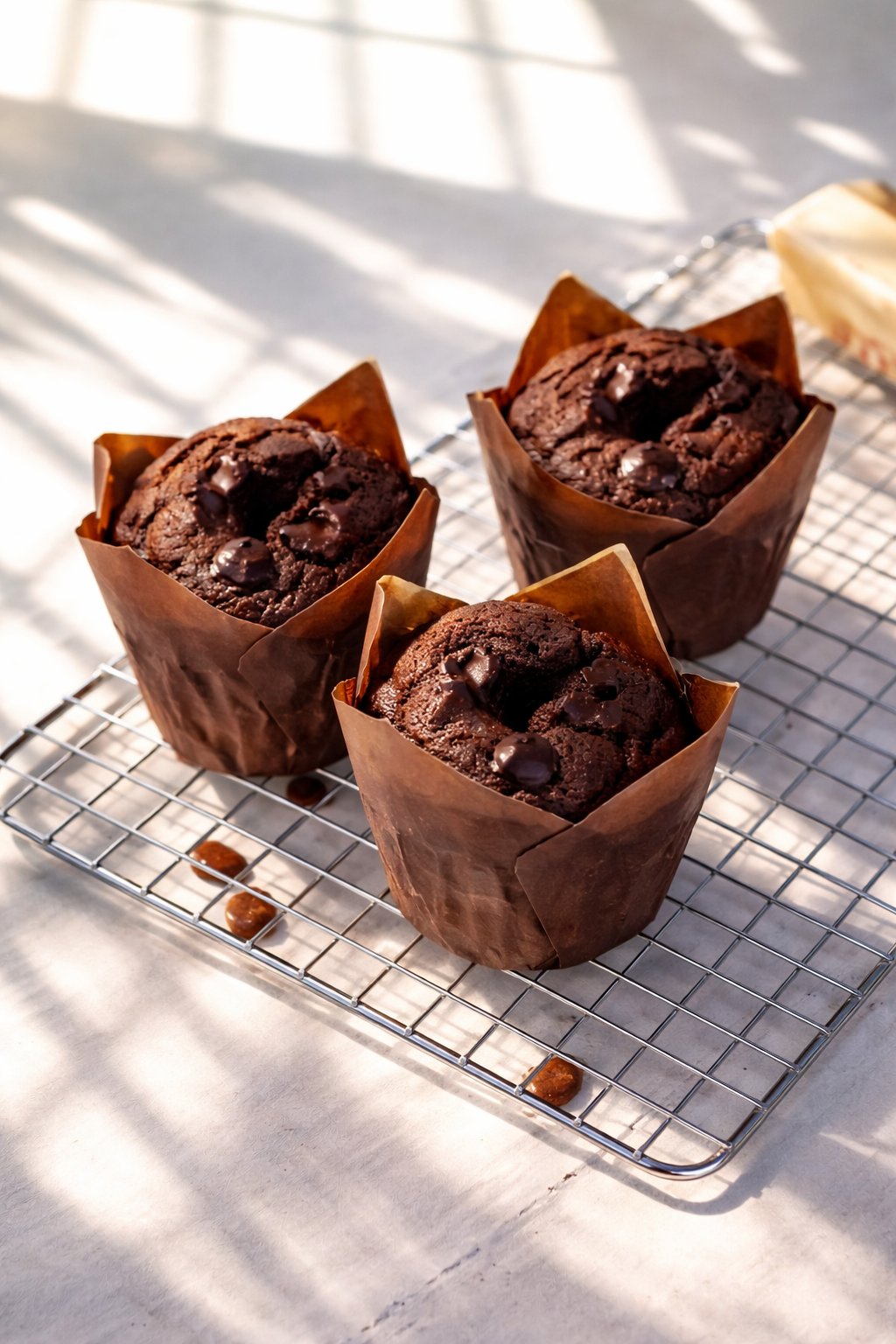 Bakery-style chocolate muffins